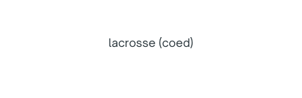 lacrosse coed