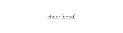cheer coed