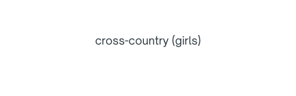 cross country girls